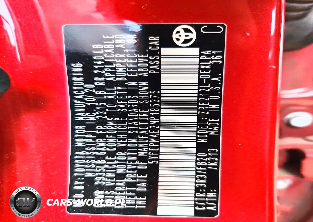 2021 Toyota Corolla Le VIN:5YFEPMAE2MP185375 - 12