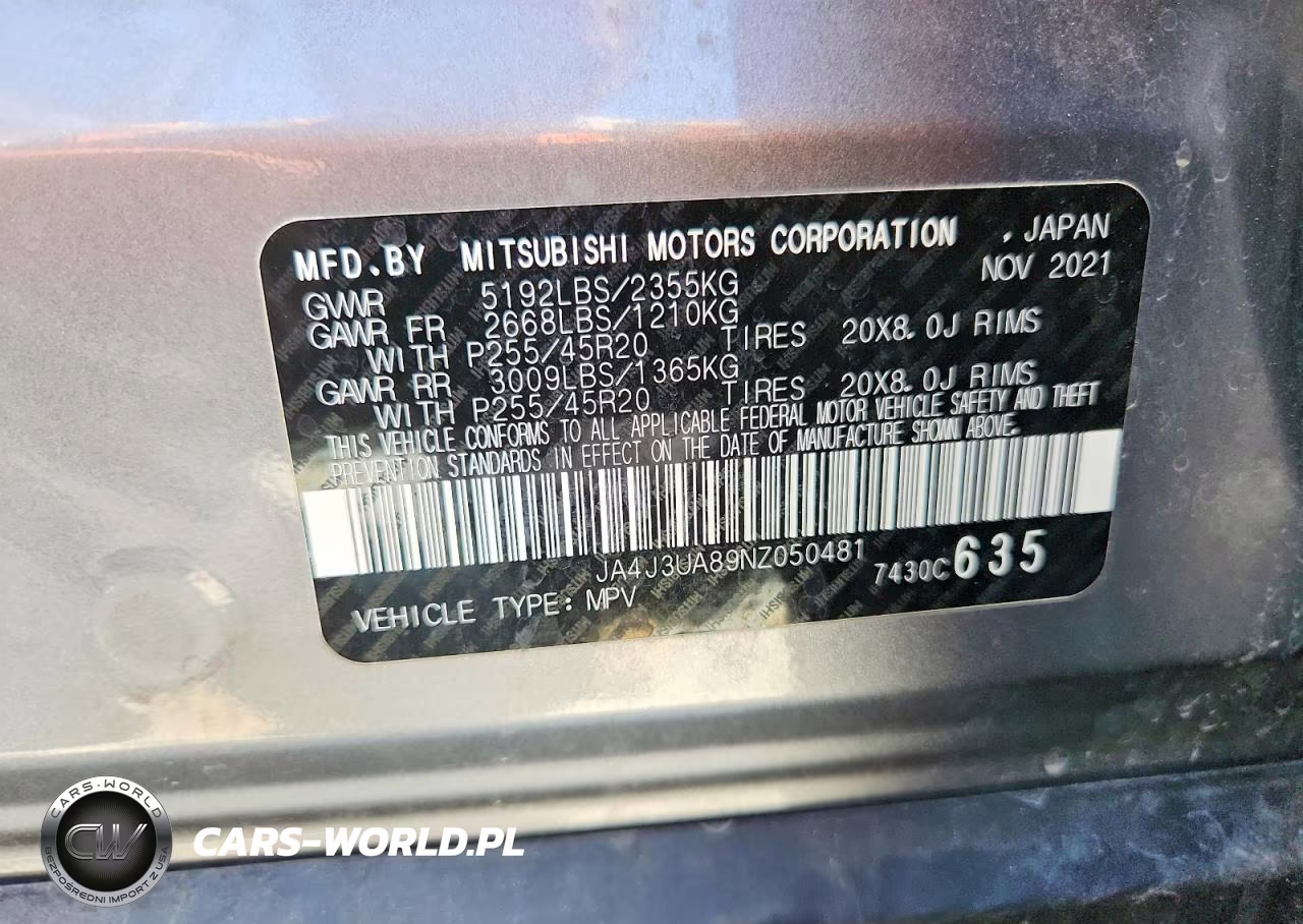 2022 Mitsubishi Outlander Se VIN:JA4J3UA89NZ050481 - 13