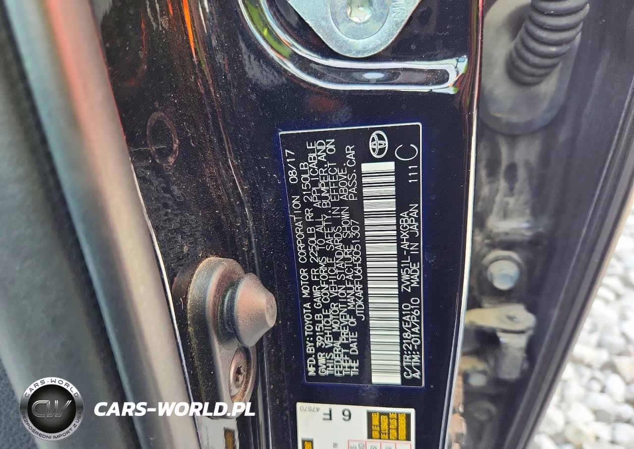 2017 Toyota Prius Four VIN:JTDKARFU6H3051307 - 12