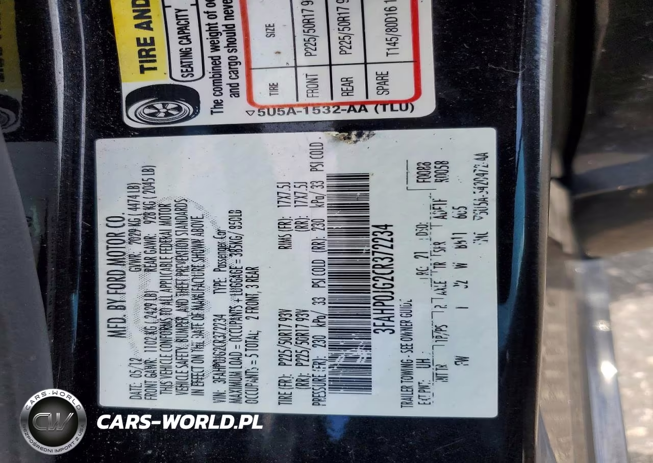 2012 Ford Fusion Sel VIN:3FAHP0JG2CR372234 - 12