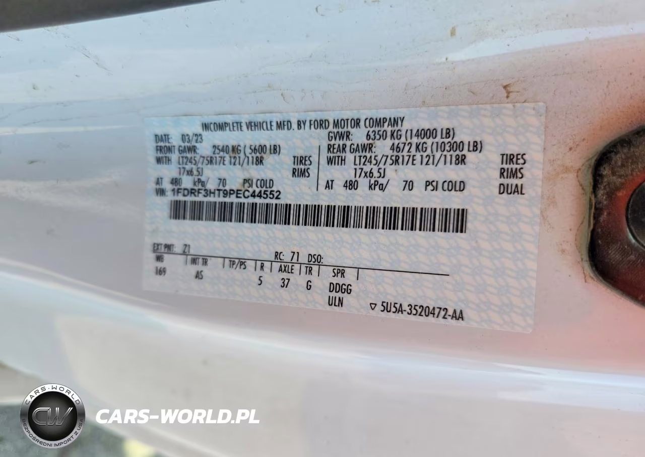 2023 Ford F350 Super Duty VIN:1FDRF3HT9PEC44552 - 12
