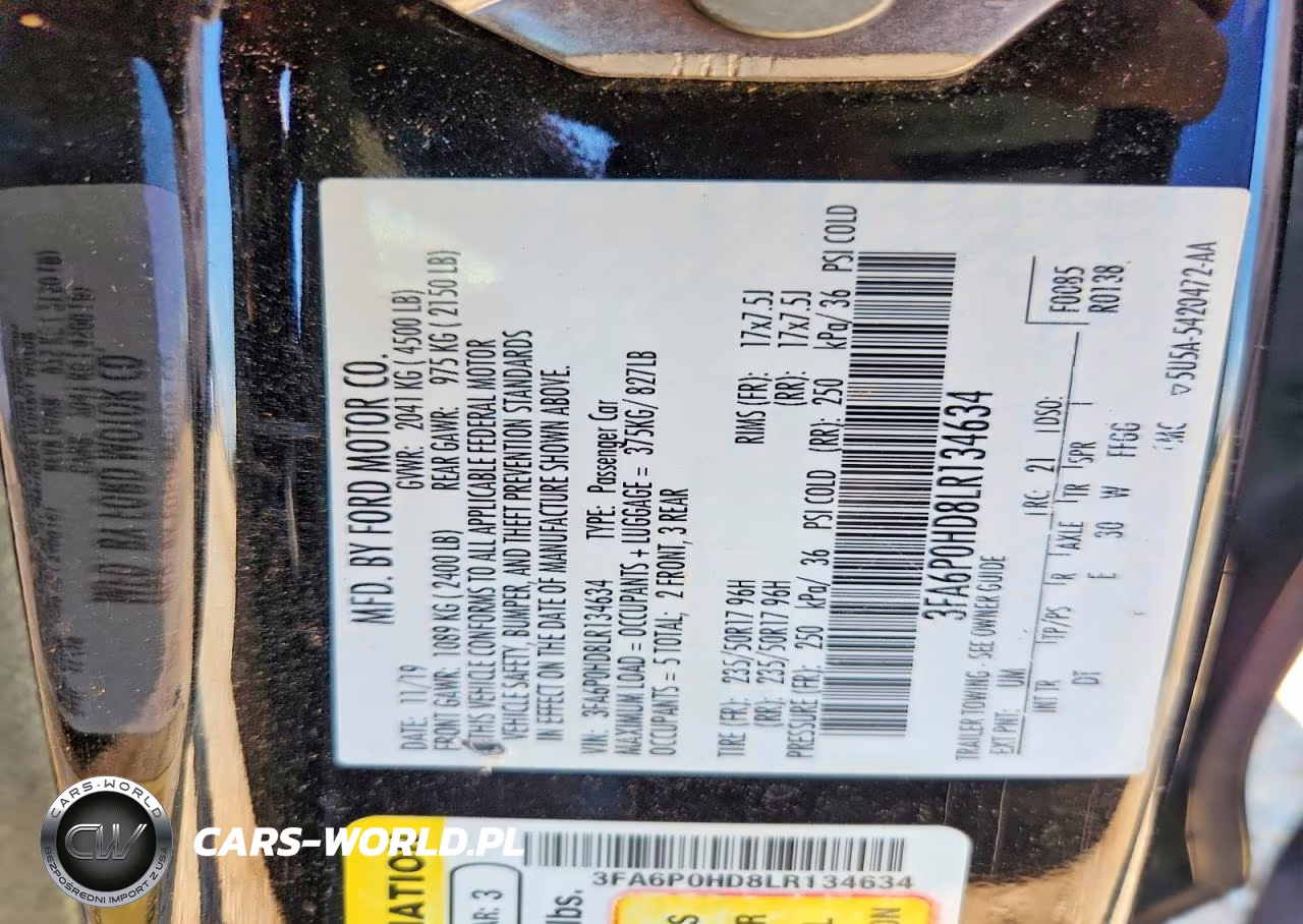 2020 Ford Fusion Se VIN:3FA6P0HD8LR134634 - 12