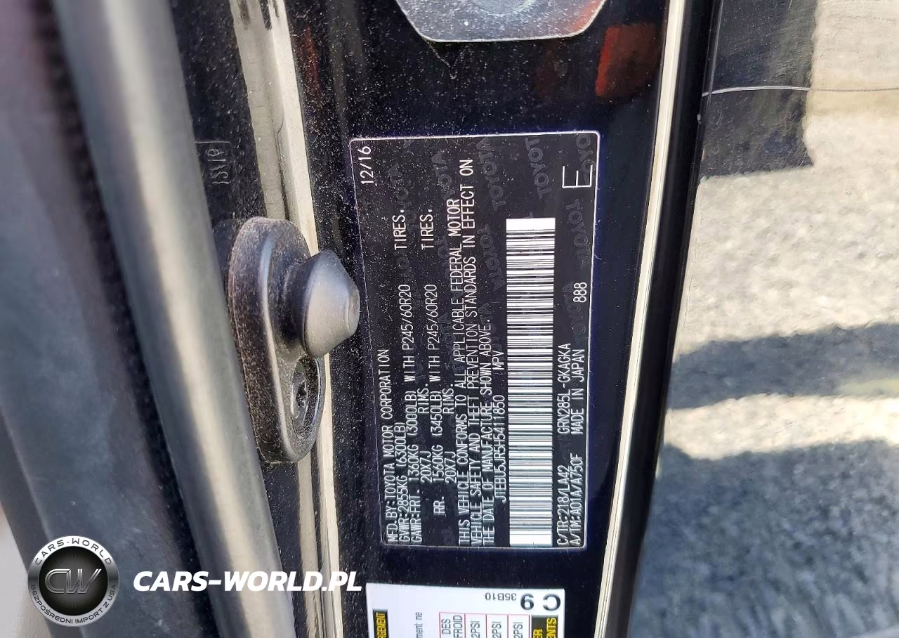 2017 Toyota 4Runner Limited VIN:JTEBU5JR5H5411850 - 13