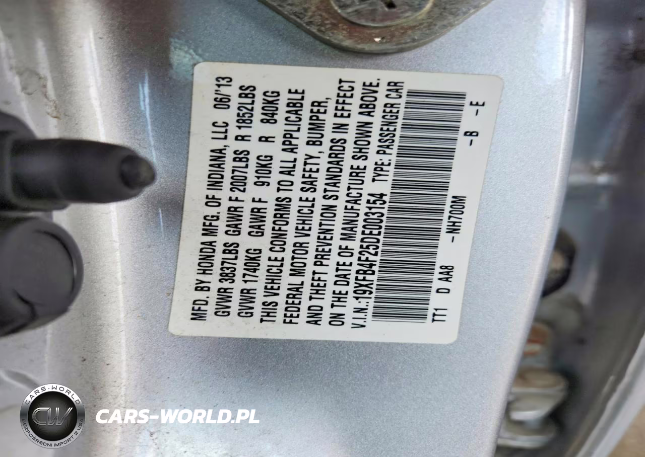 2013 Honda Civic Hybrid VIN:19XFB4F25DE003154 - 12