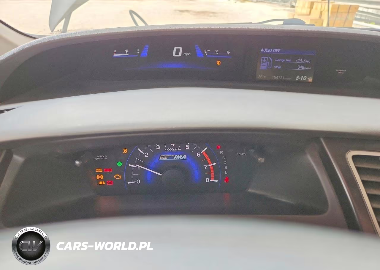 2013 Honda Civic Hybrid VIN:19XFB4F25DE003154 - 9