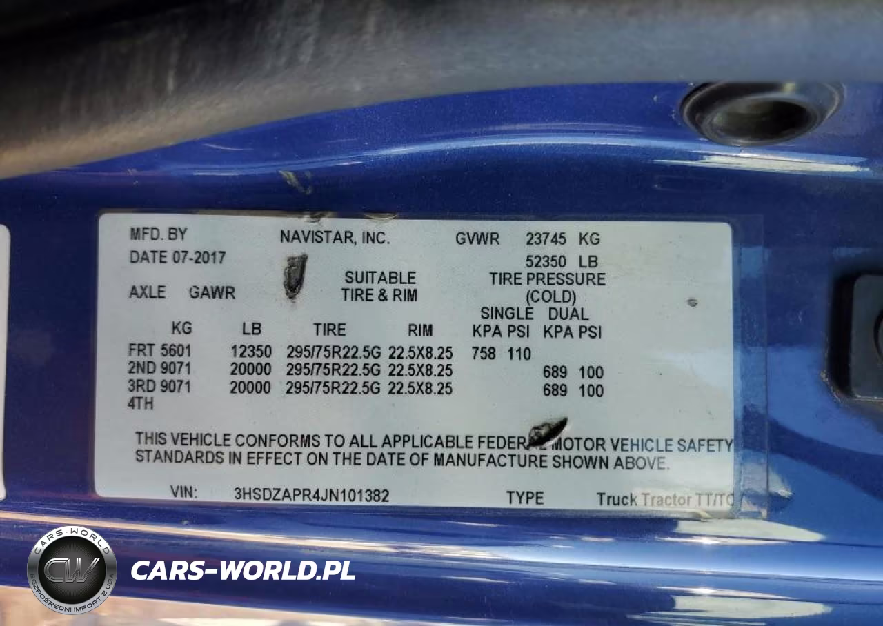 2018 International Lt625 Semi Truck VIN:3HSDZAPR4JN101382 - 10