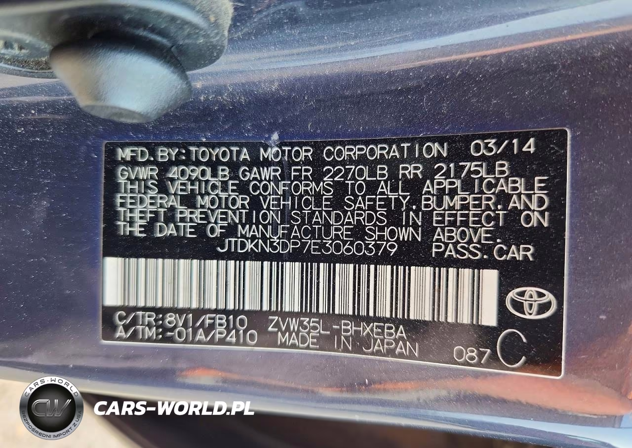 2014 Toyota Prius Plug-In Hybrid Base VIN:JTDKN3DP7E3060379 - 12