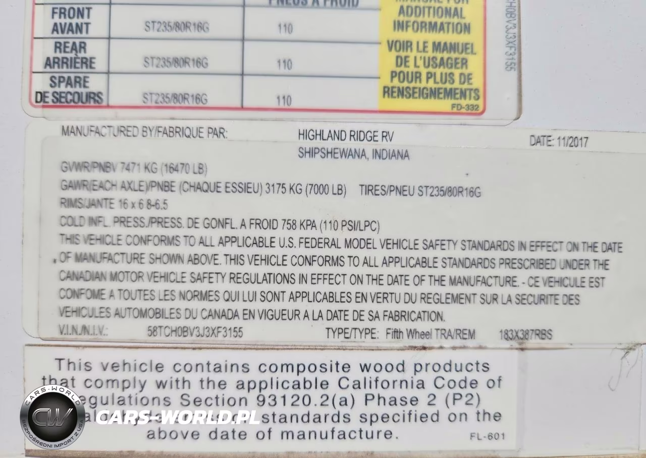 2018 Highland Ridge Recreational Vehicle (Rv) VIN:58TCH0BV3J3XF3155 - 10