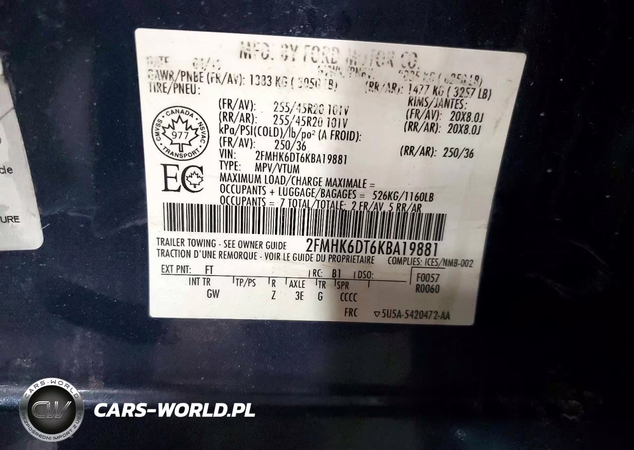 2019 Ford Flex Limited VIN:2FMHK6DT6KBA19881 - 13