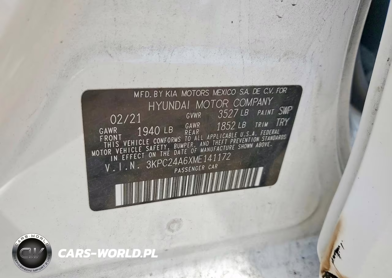 2021 Hyundai Accent Sel VIN:3KPC24A6XME141172 - 12