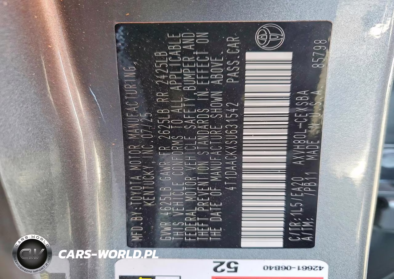 2025 Toyota Camry Se VIN:4T1DAACKXSU631542 - 12
