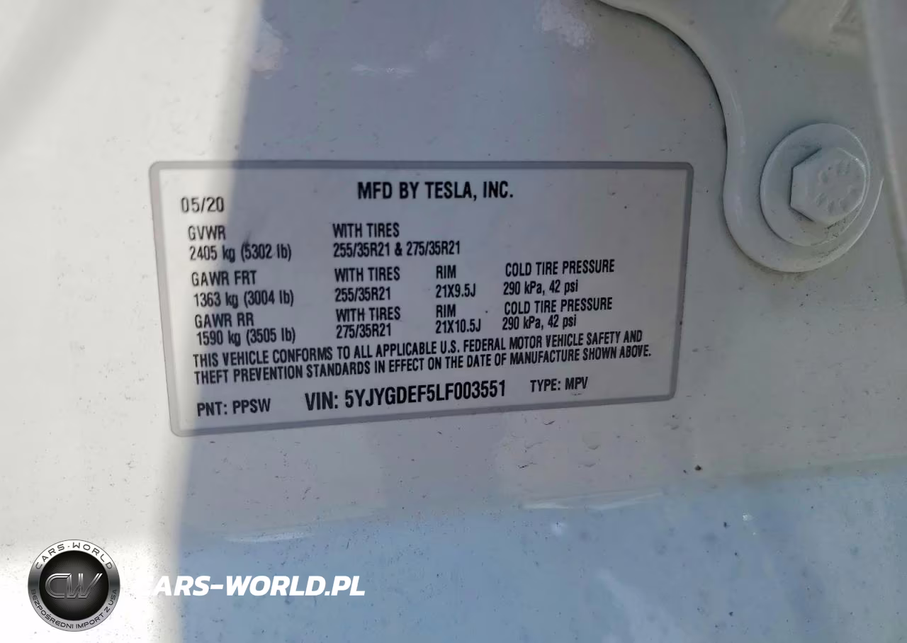 2020 Tesla Model Y VIN:5YJYGDEF5LF003551 - 12