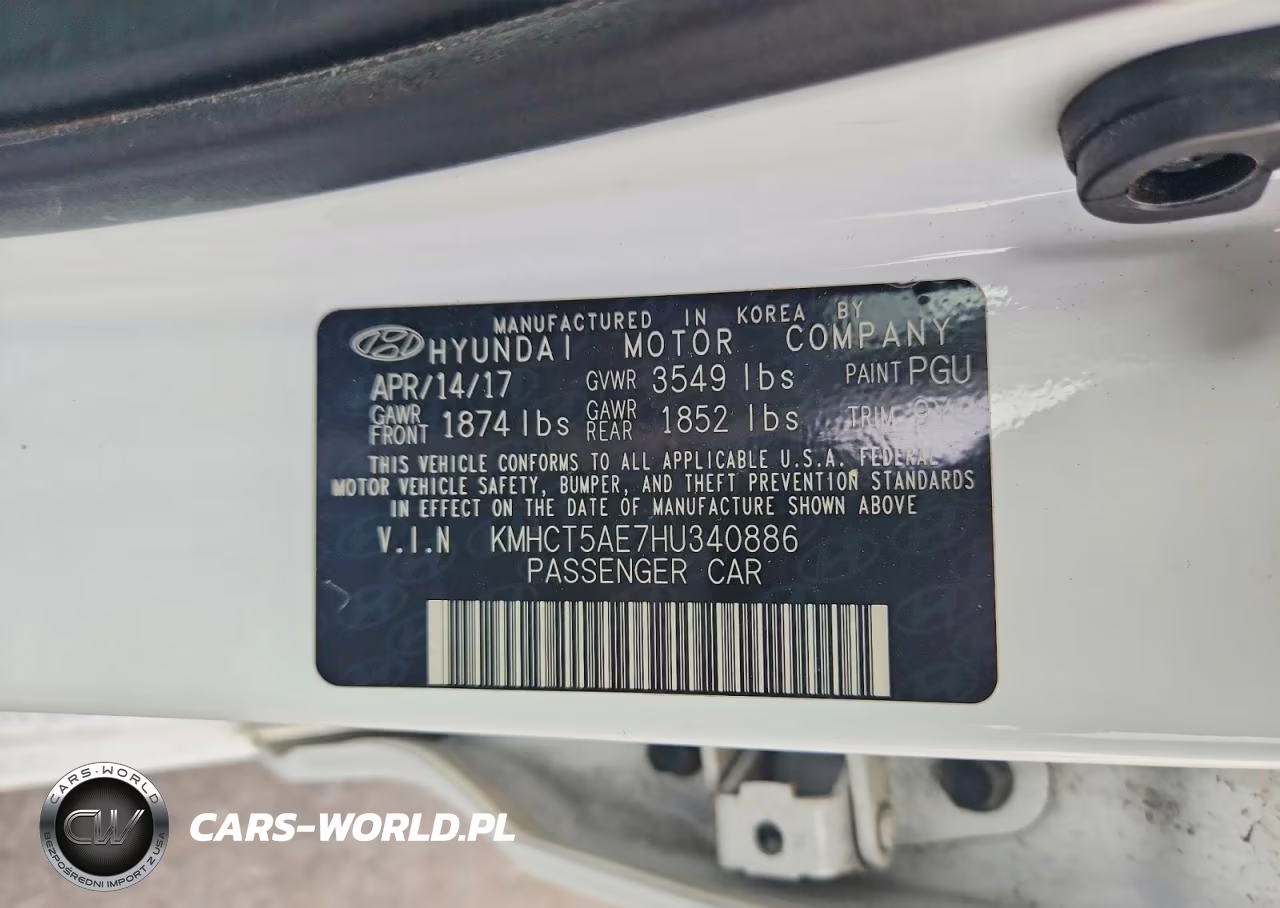 2017 Hyundai Accent Se VIN:KMHCT5AE7HU340886 - 12