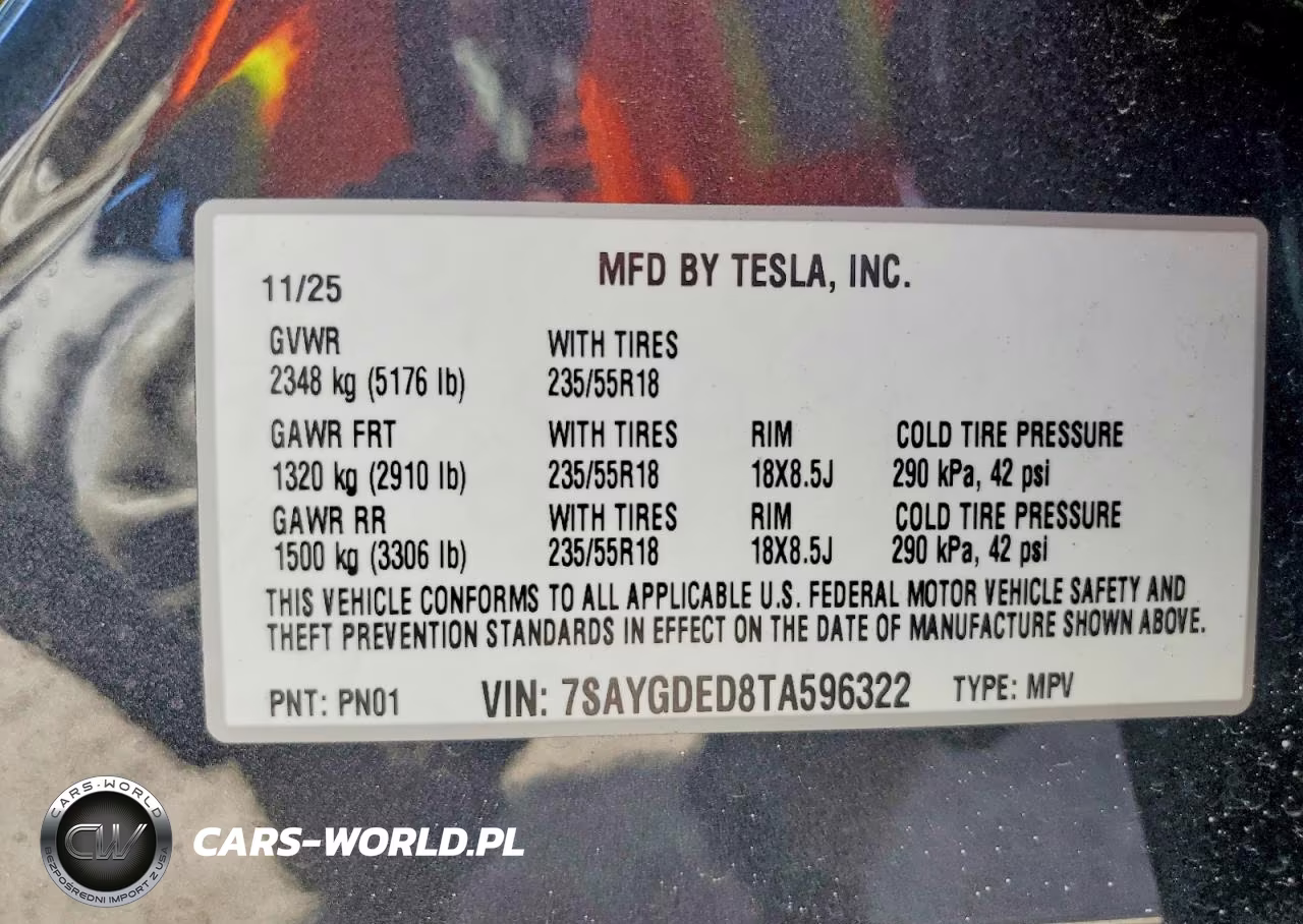 2026 Tesla Model Y VIN:7SAYGDED8TA596322 - 14