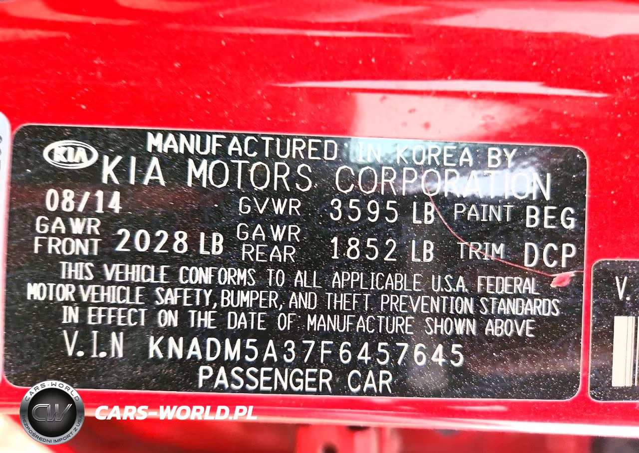 2015 Kia Rio Lx VIN:KNADM5A37F6457645 - 12