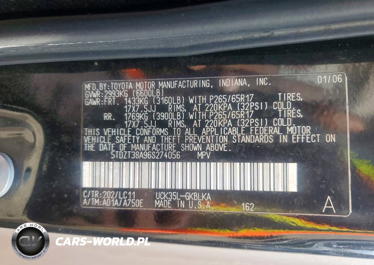 2006 Toyota Sequoia Limited VIN:5TDZT38A96S274056 - 13