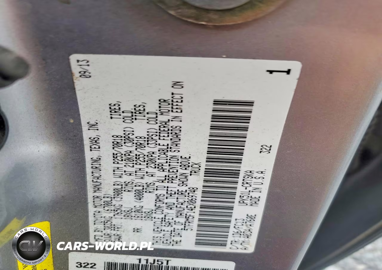 2014 Toyota Tundra Sr5 VIN:5TFRM5F14EX069748 - 13