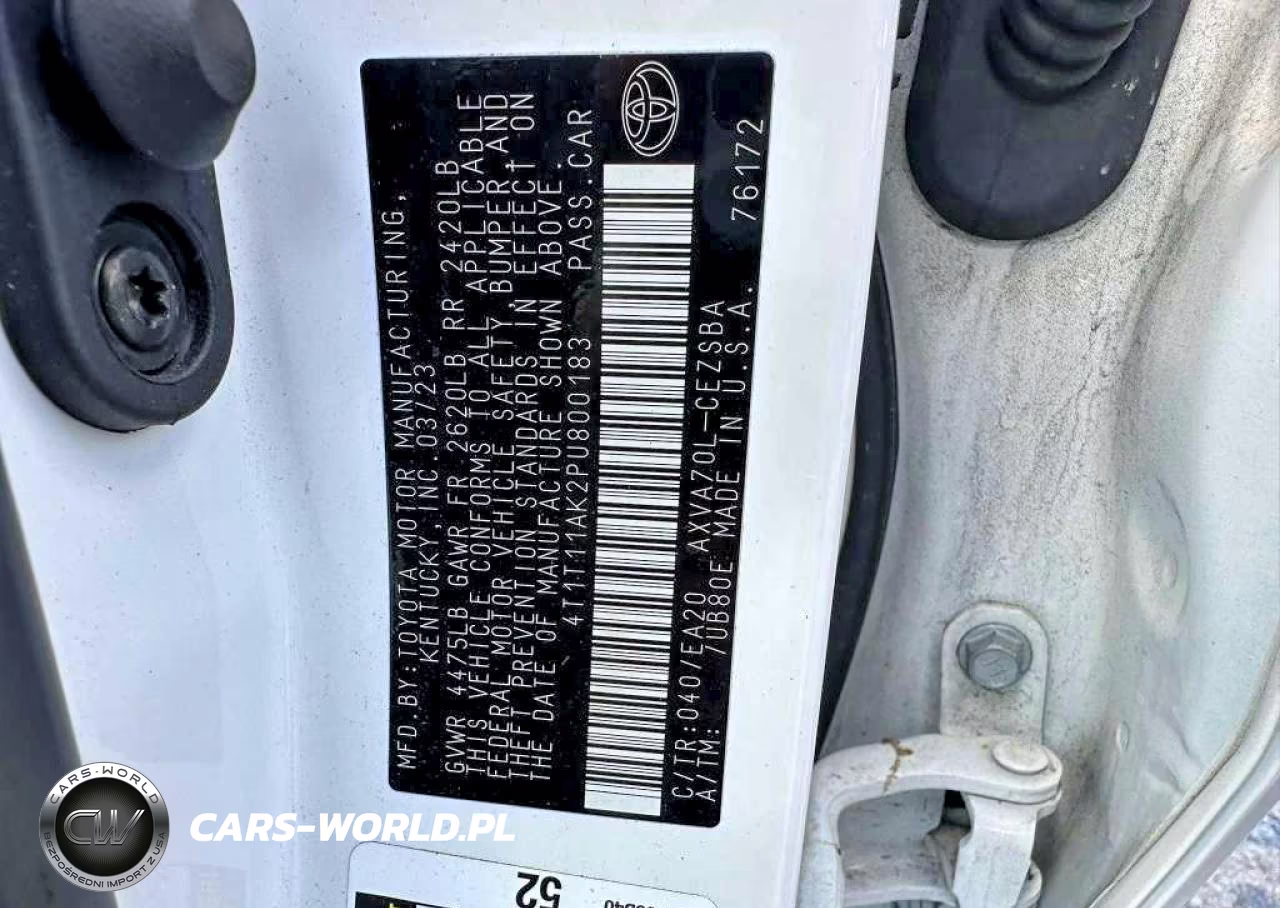2023 Toyota Camry Se VIN:4T1T11AK2PU800183 - 10