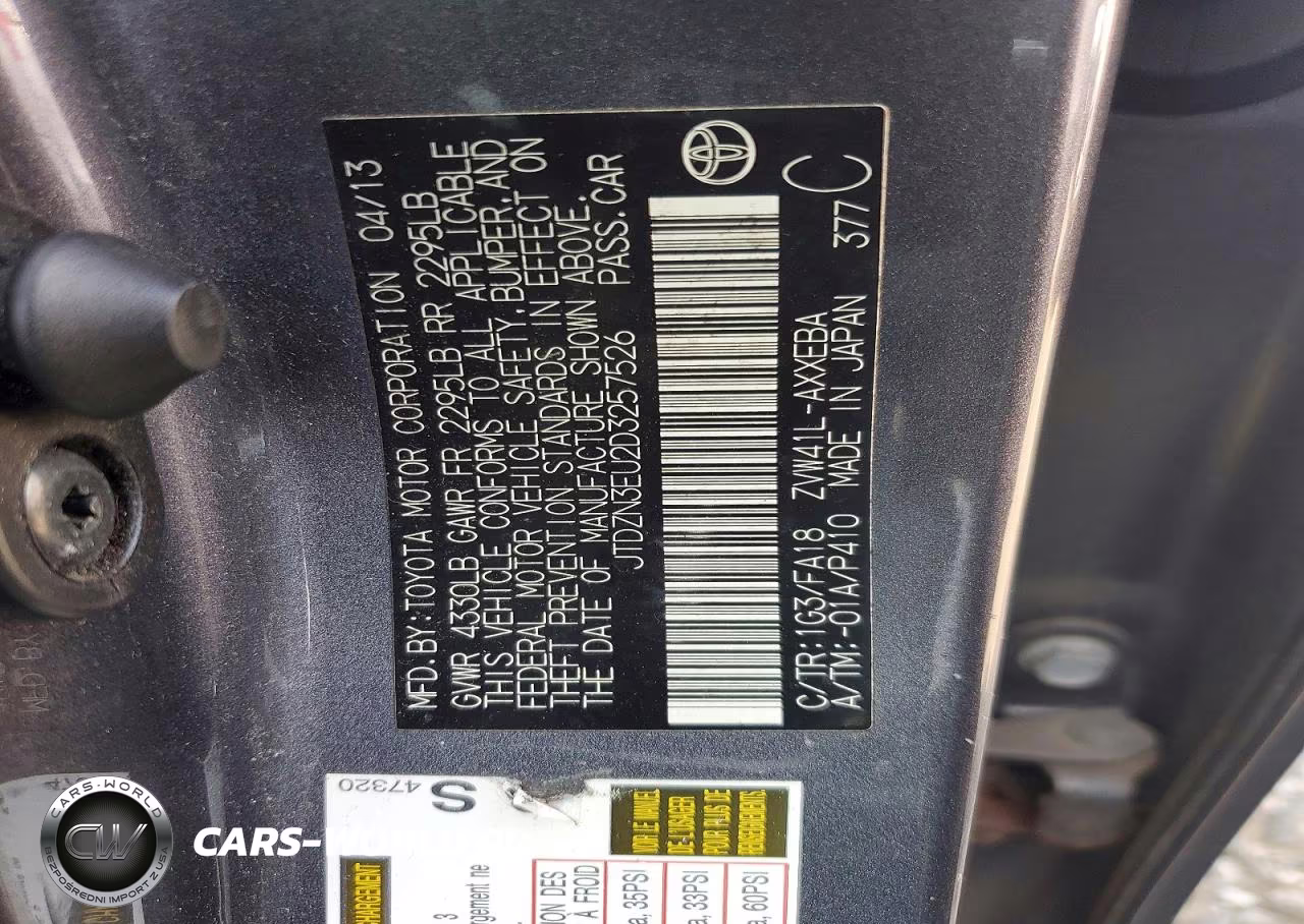 2013 Toyota Prius V Two VIN:JTDZN3EU2D3257526 - 12