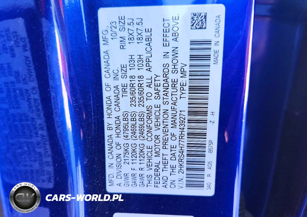 2024 Honda Cr-V Exl VIN:2HKRS4H77RH439271 - 14