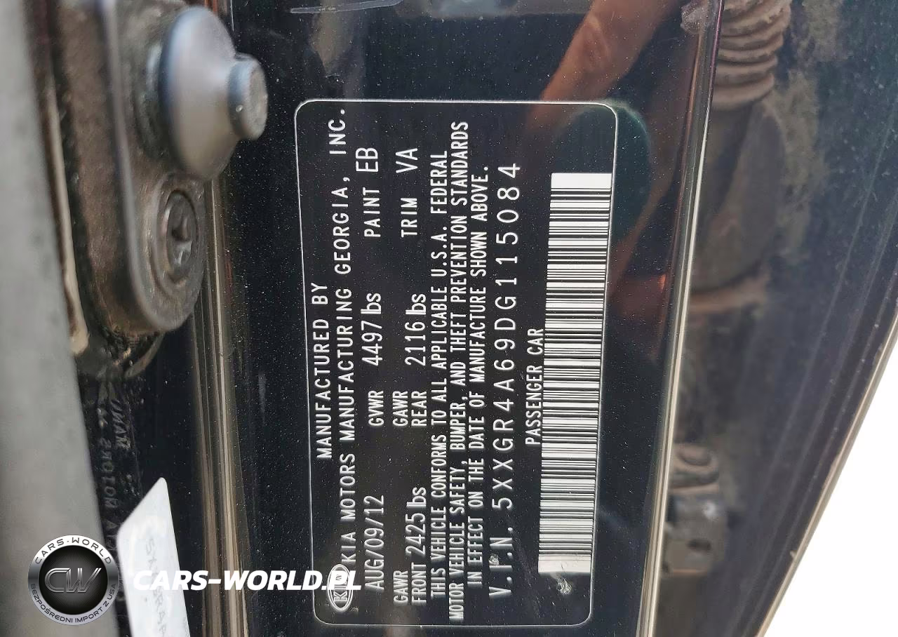 2013 Kia Optima Sx VIN:5XXGR4A69DG115084 - 12