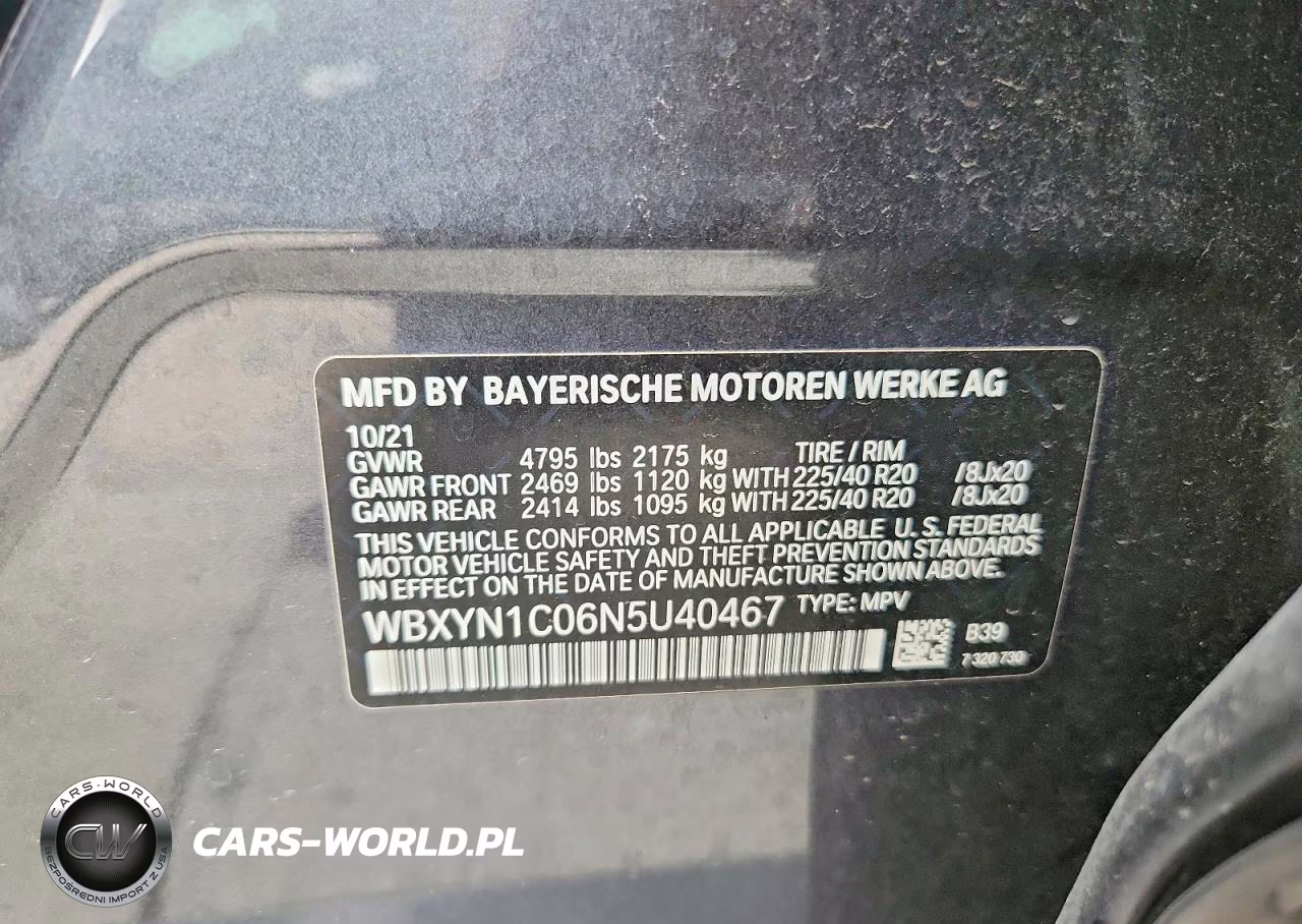 2022 BMW X2 M35I VIN:WBXYN1C06N5U40467 - 14