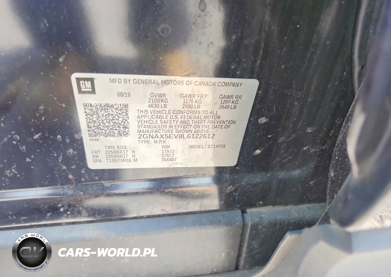 2020 Chevrolet Equinox VIN:2GNAX5EV8L6122612 - 13