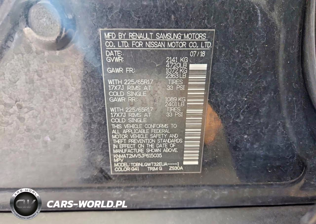 2018 Nissan Rogue Sv VIN:KNMAT2MV5JP615035 - 13