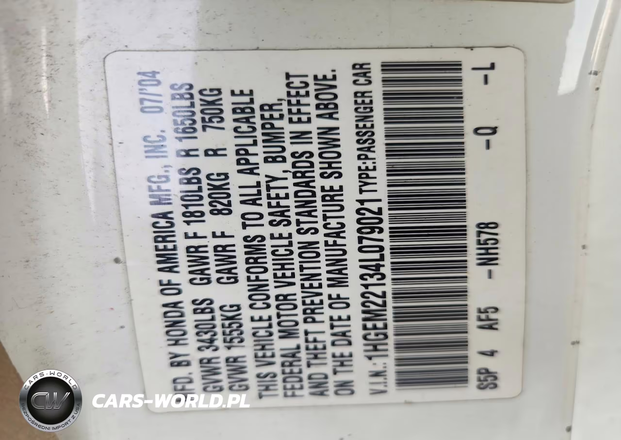2004 Honda Civic Dx Vp VIN:1HGEM22134L079021 - 13