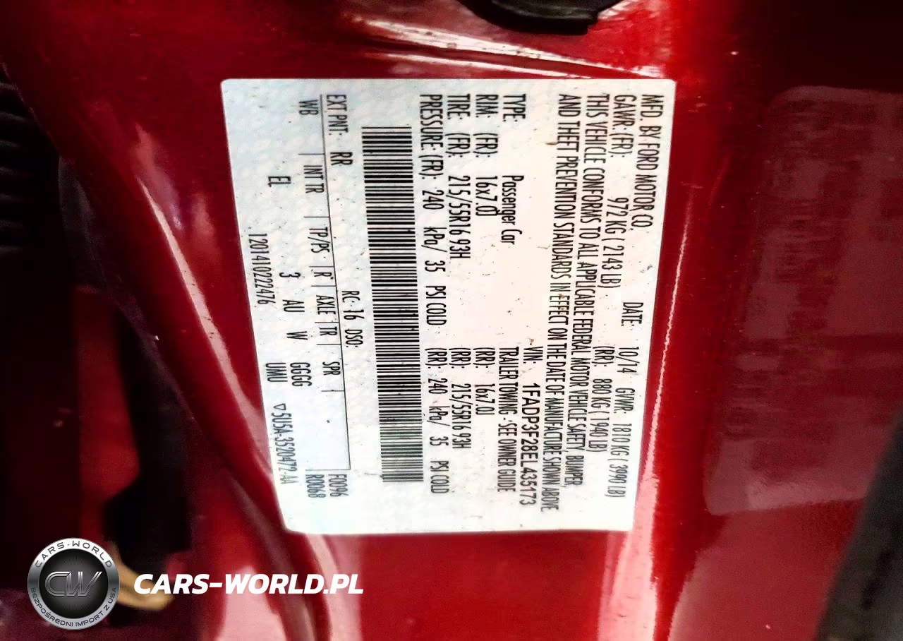 2014 Ford Focus Se VIN:1FADP3F28EL435173 - 12