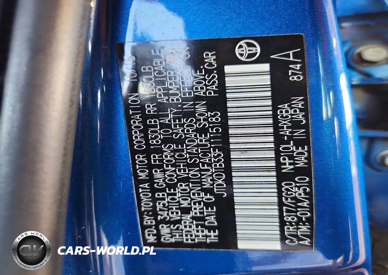 2015 Toyota Prius C Three VIN:JTDKDTB33F1115183 - 12