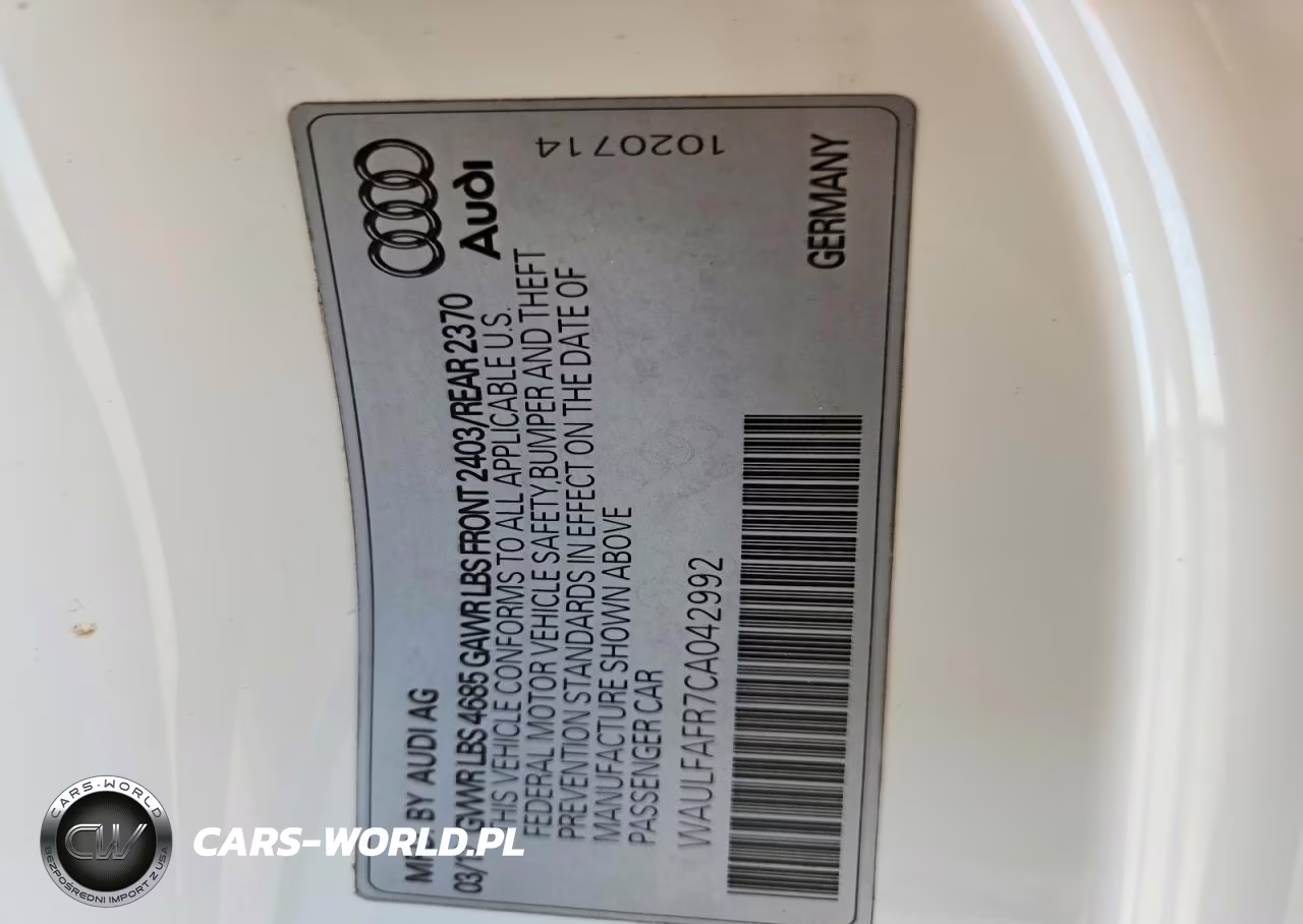 2012 Audi A5 Premium Plus VIN:WAULFAFR7CA042992 - 12