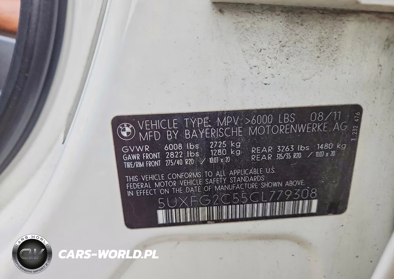 2012 BMW X6 xDrive35I VIN:5UXFG2C55CL779308 - 13