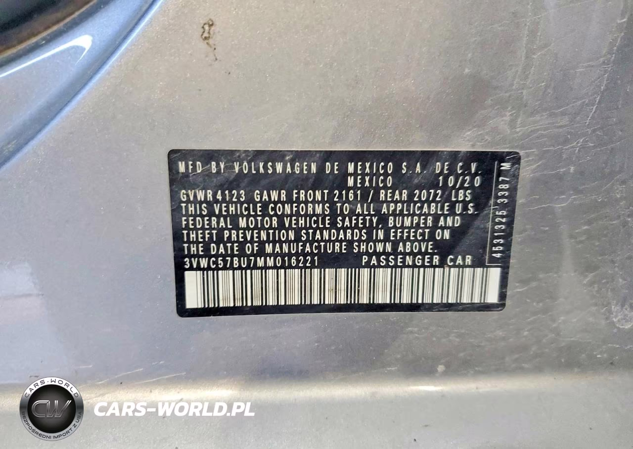 2021 Volkswagen Jetta S VIN:3VWC57BU7MM016221 - 12