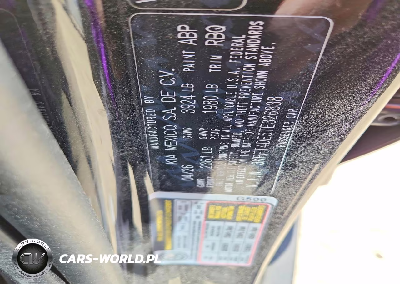 2026 Kia K4 Lxs VIN:3KPFT4DE5TE326838 - 13