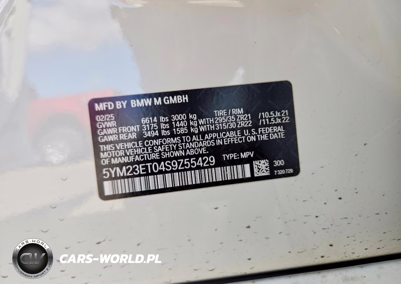 2025 BMW X6 M Competition VIN:5YM23ET04S9Z55429 - 12