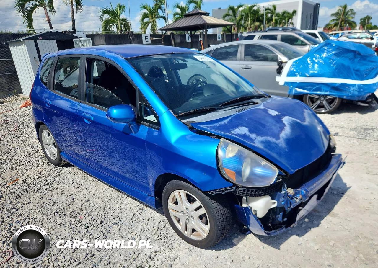 2007 Honda Fit VIN:JHMGD38697S057436 - 4