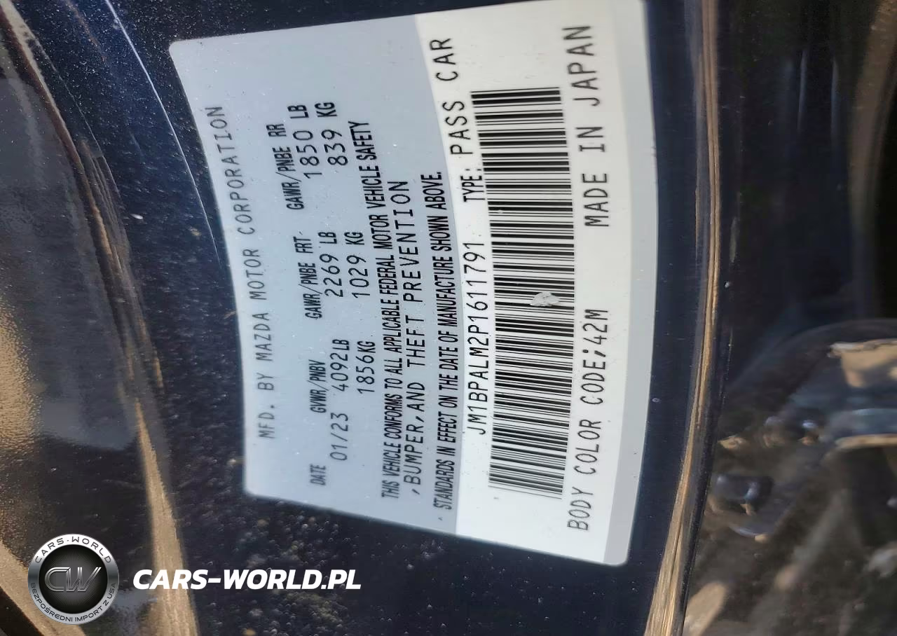 2023 Mazda 3 Preferred VIN:JM1BPALM2P1611791 - 12