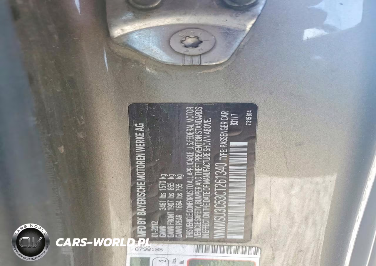 2012 Mini Cooper VIN:WMWSU3C53CT261340 - 12