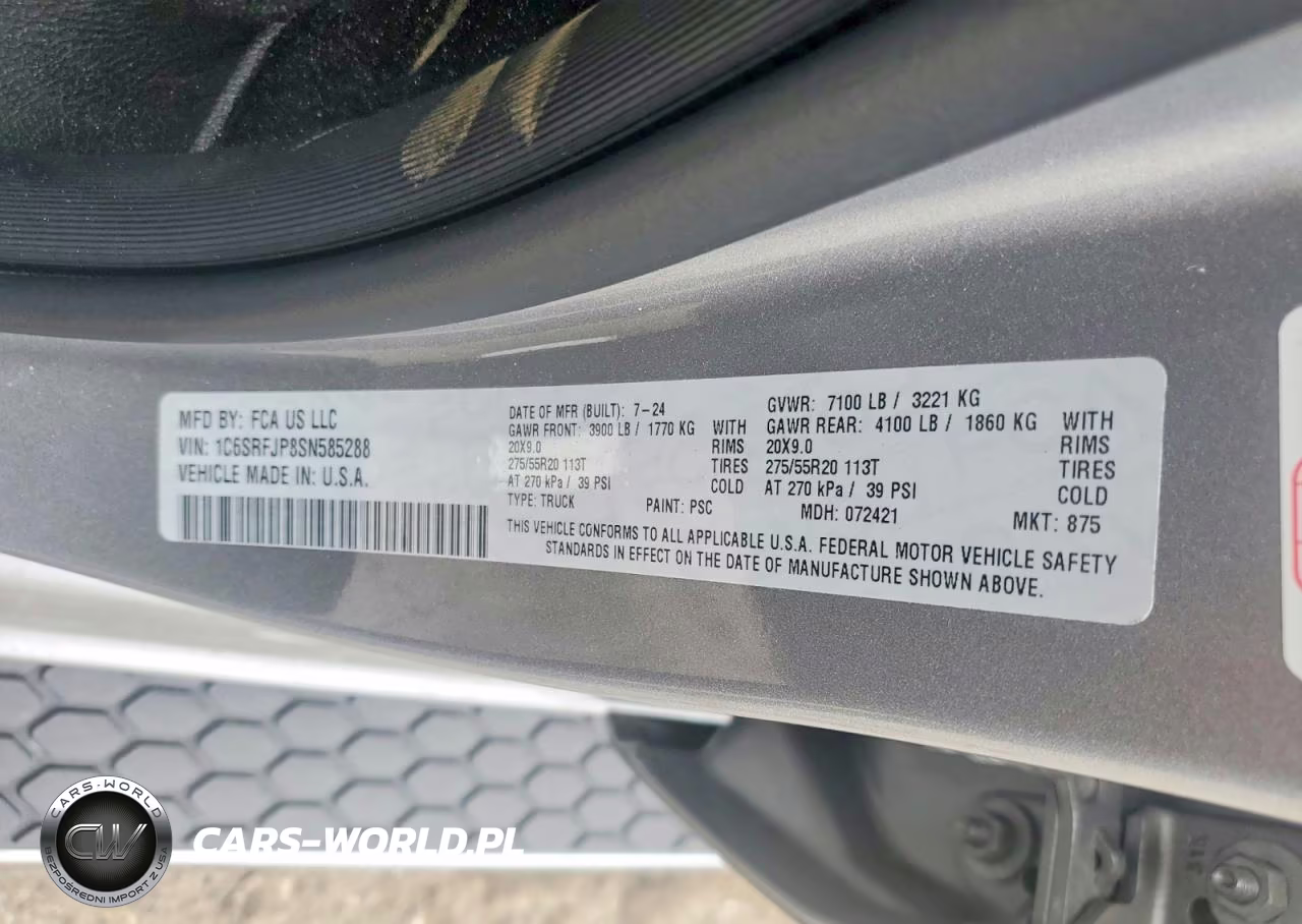 2025 Ram 1500 Laramie VIN:1C6SRFJP8SN585288 - 12