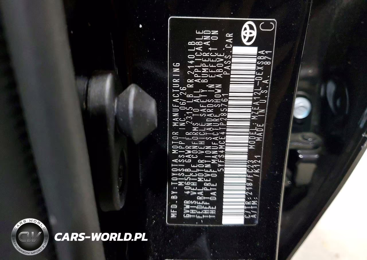 2026 Toyota Corolla Se VIN:5YFS4MCE4TP285761 - 12