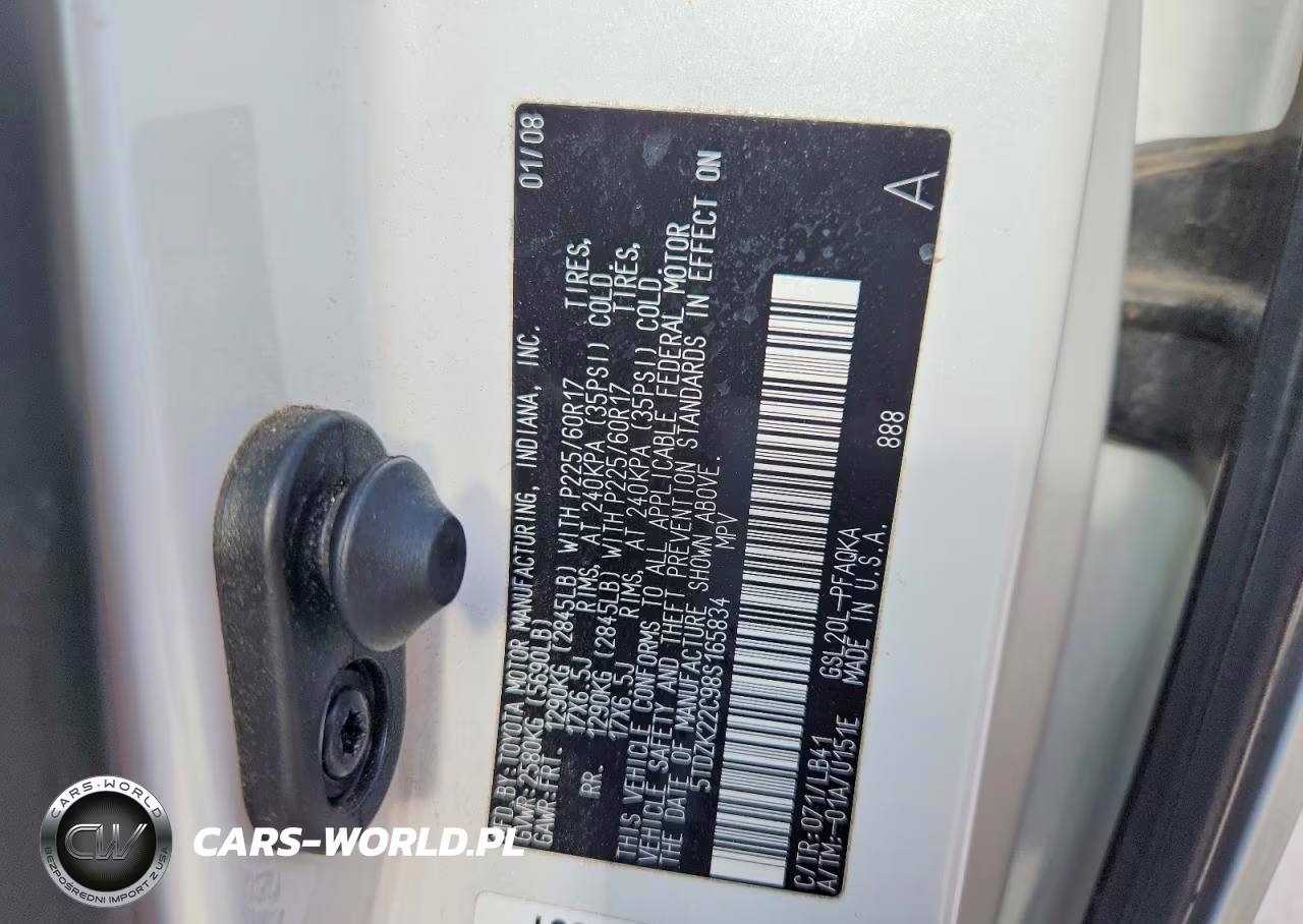 2008 Toyota Sienna Xle VIN:5TDZK22C98S165834 - 13