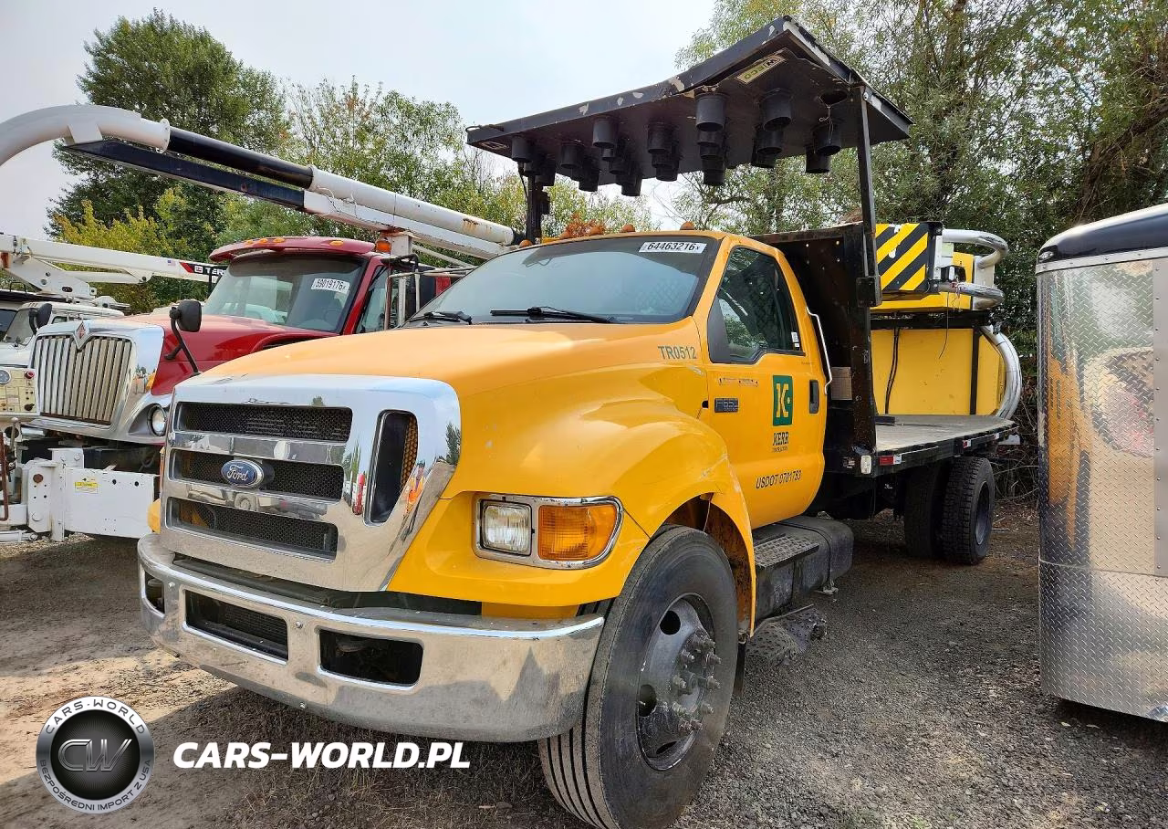 2010 Ford F650 Super Duty Flatbed Truck With Crash Attenuator VIN:3FRNF6FB7AV264330 - 1