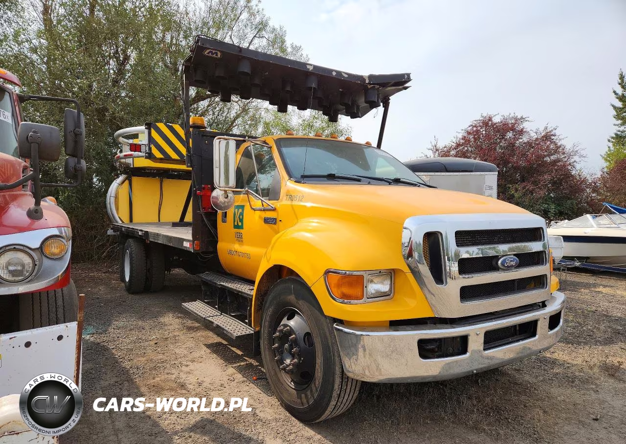 2010 Ford F650 Super Duty Flatbed Truck With Crash Attenuator VIN:3FRNF6FB7AV264330 - 4