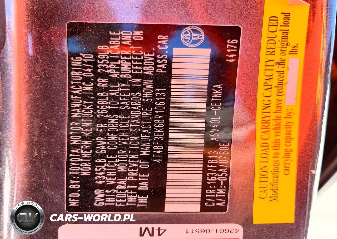 2011 Toyota Camry Le VIN:4T4BF3EK6BR106131 - 12