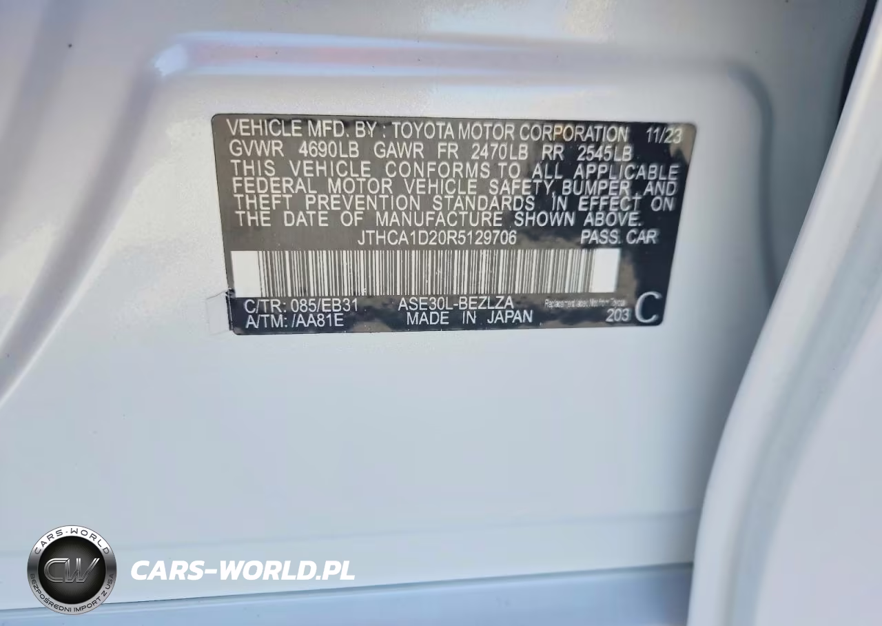 2024 Lexus Is 300 Base VIN:JTHCA1D20R5129706 - 13