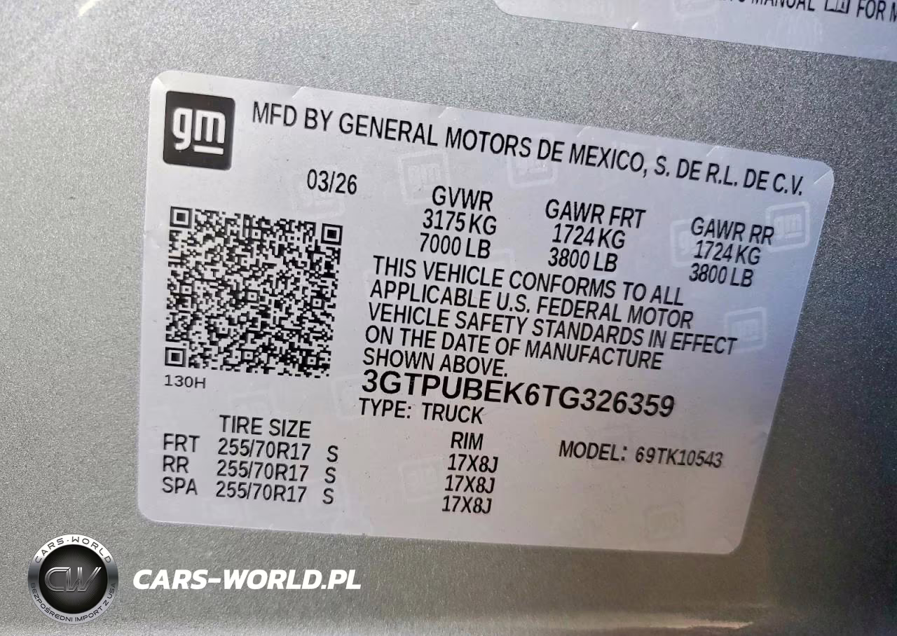 2026 GMC Sierra K1500 Sle VIN:3GTPUBEK6TG326359 - 12