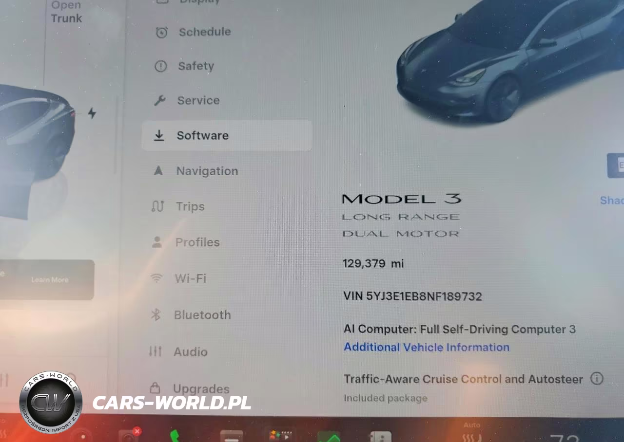 2022 Tesla Model 3 VIN:5YJ3E1EB8NF189732 - 9
