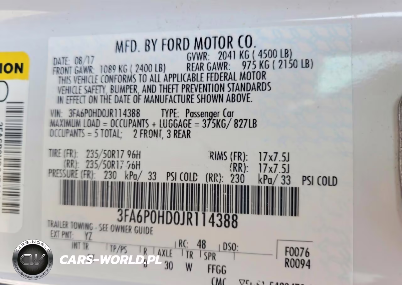 2018 Ford Fusion Se VIN:3FA6P0HD0JR114388 - 12