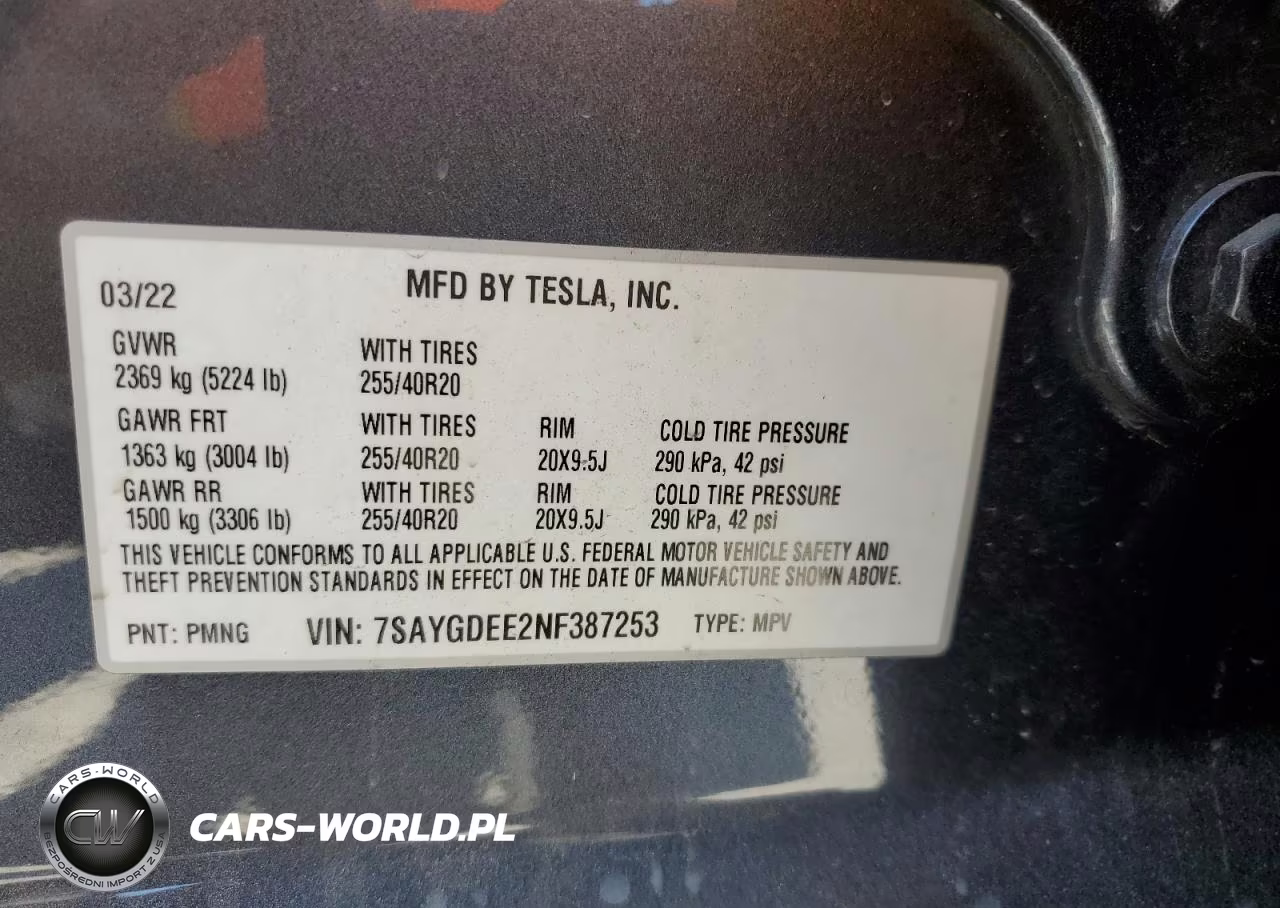 2022 Tesla Model Y VIN:7SAYGDEE2NF387253 - 13